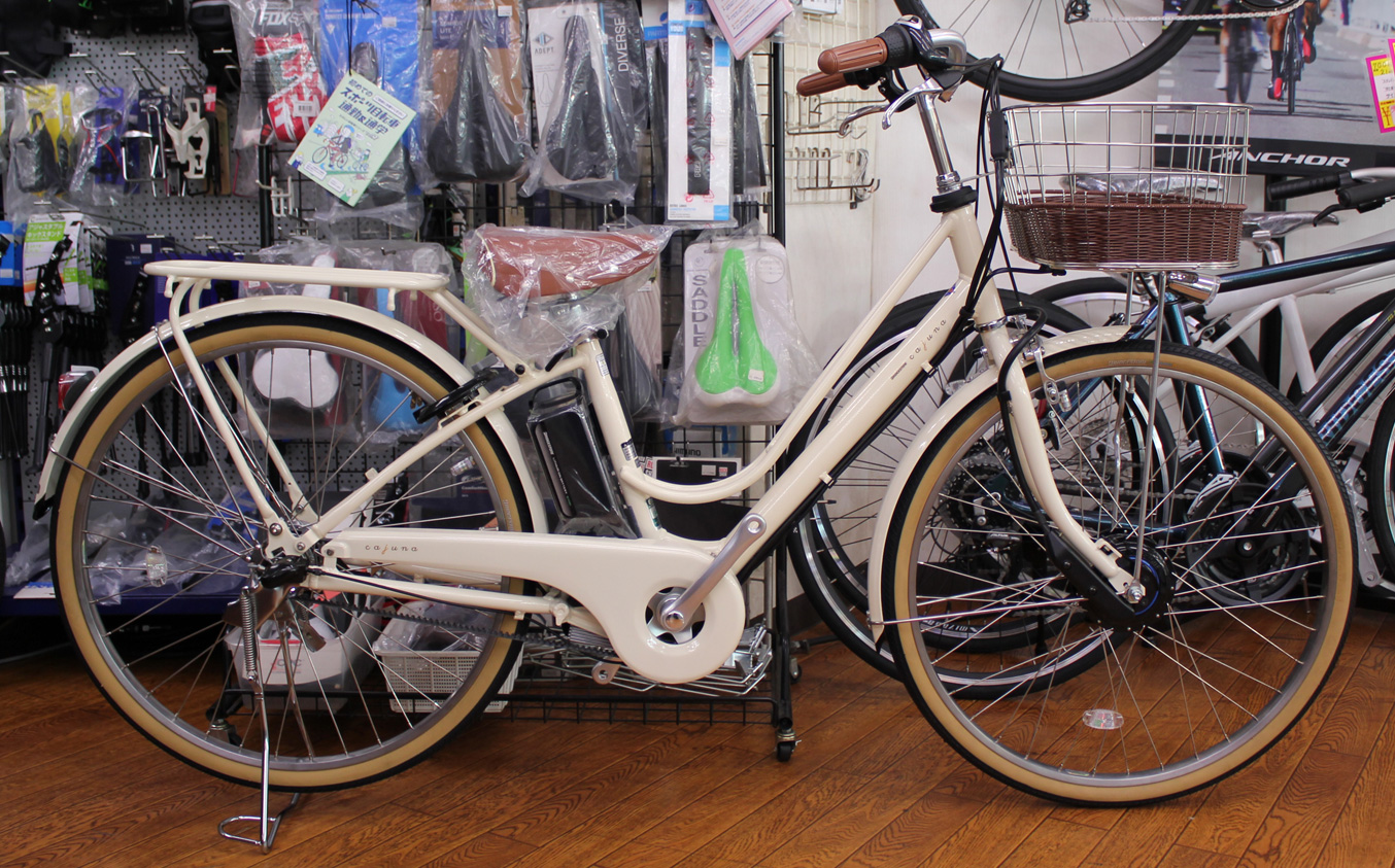 在庫処分特価のご案内<br>ブリヂストンの電動自転車 「カジュナe」