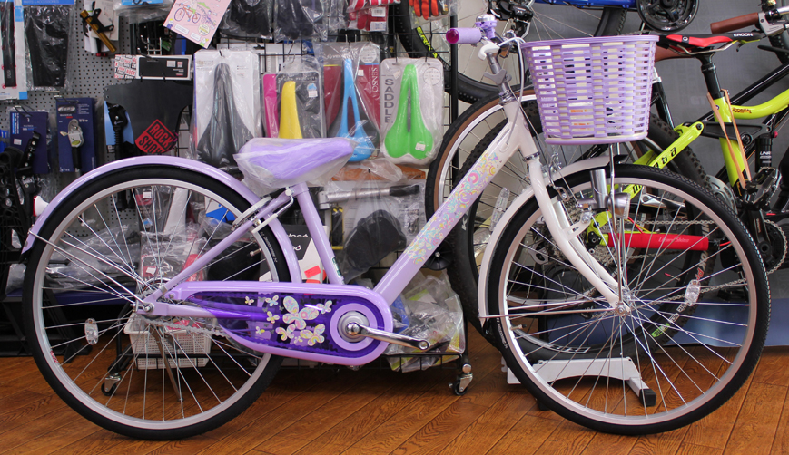 ブリヂストンの女の子用自転車<br>エコパルのラベンダーが入荷いたしました。