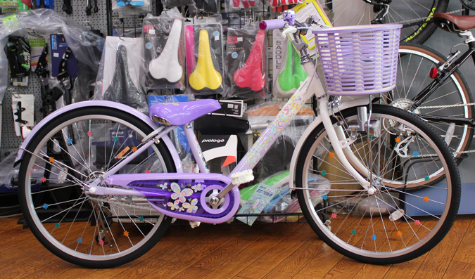 ブリヂストンの女の子用自転車<br>エコパルのラベンダーが入荷いたしました。